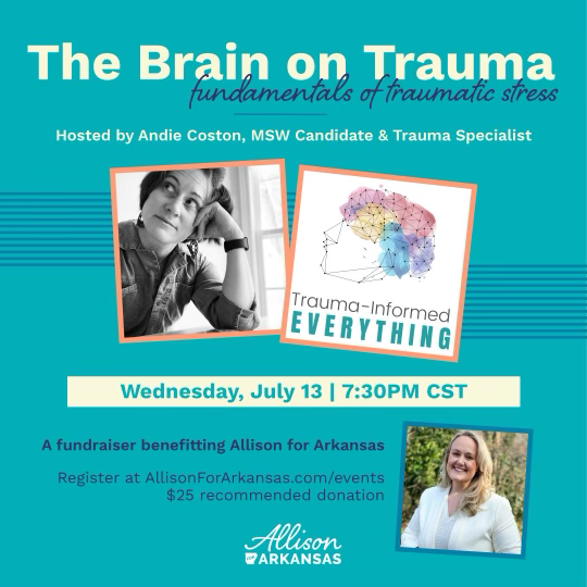 graphic with title "The Brain on Trauma"