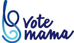 logo for the organization vote mama